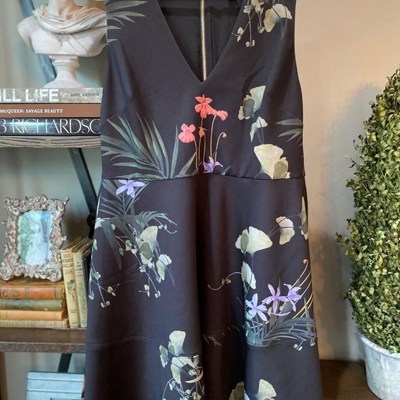 Ted Baker Wrapel Highland Fit & Flare Dress - Picture 6 of 12